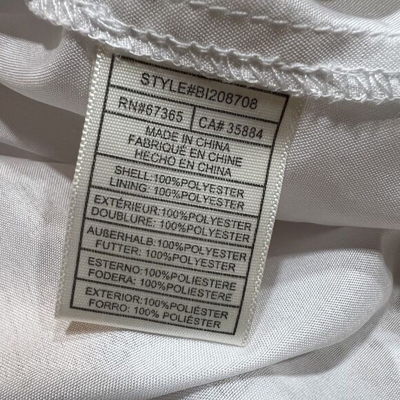 BB Dakota Sandra Dress White Lace Embroidery Mini Crochet Sz S - Picture 9 of 14